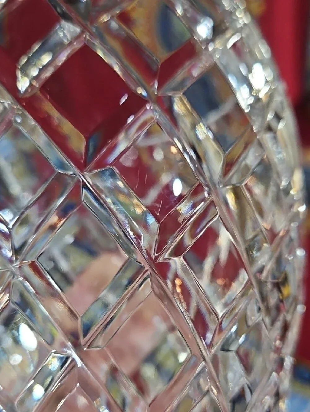 Vintage Kusak Glass Works Hand Cut Crystal Berlin Pattern Bohemian Vase, #2